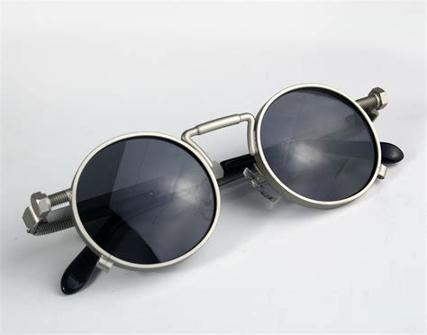 retro round metal sunglasses